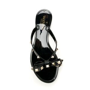 Valentino Garavani Black Rockstud Sandals